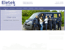 Tablet Screenshot of eletek-gmbh.de